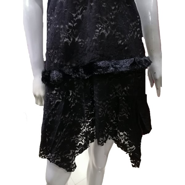 women velet net furr lace embroidery lingerie two piece night dress lingerie set