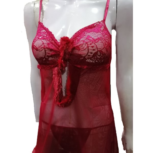women net lace embroidery lingerie two piece night dress lingerie set