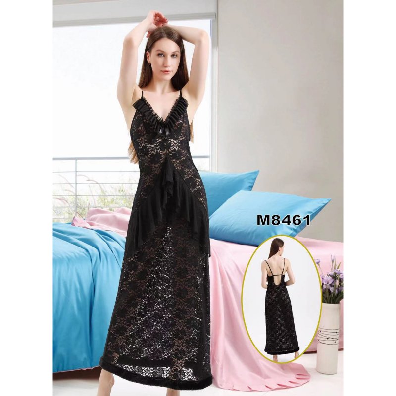 women lingerie sleepwear long nightgown