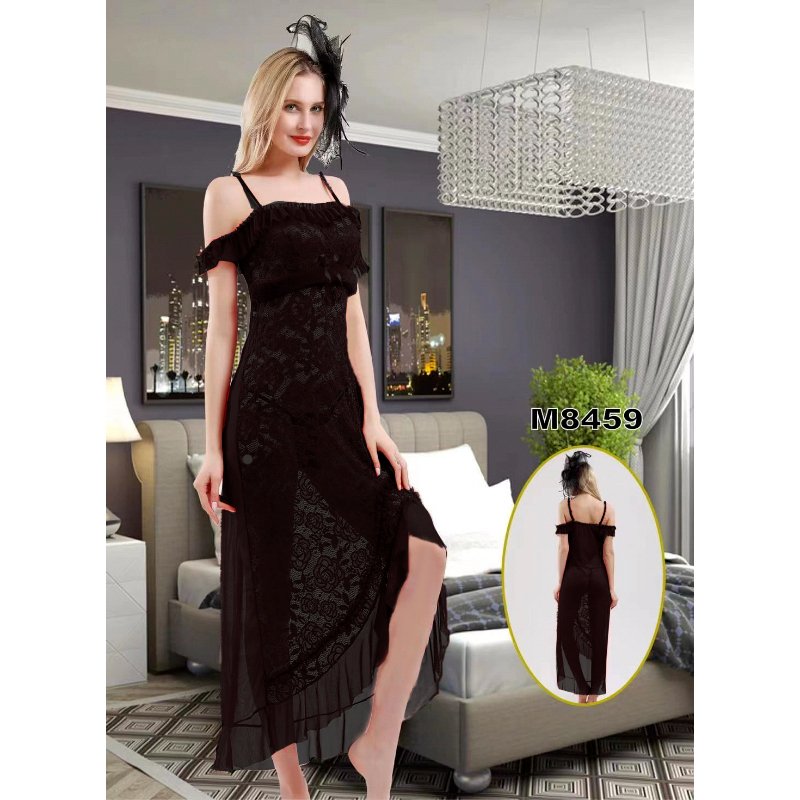 women lingerie sleepwear long nightgown
