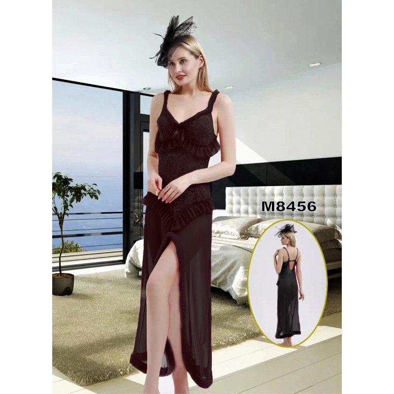 women lingerie sleepwear long nightgown